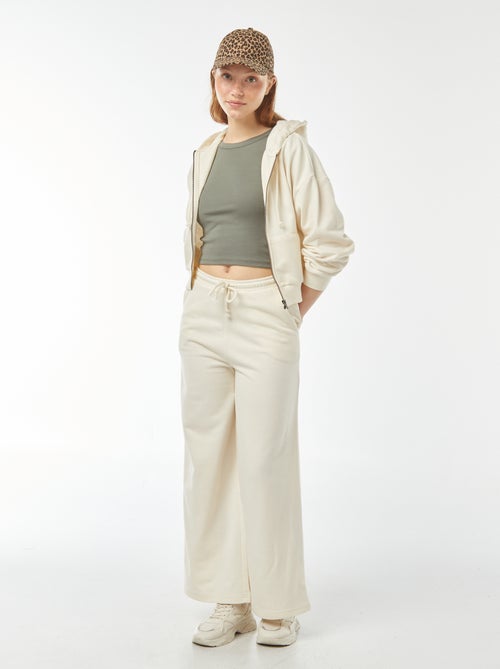 Camiseta cropped de manga corta - Kiabi