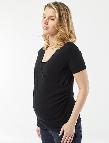 Camiseta cruzada de lactancia
