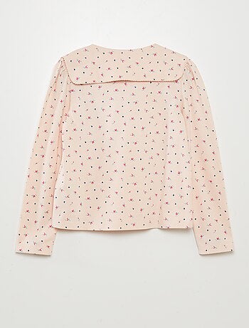 Camiseta cuadrada con cuello bebé