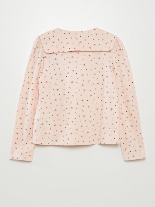 Camiseta cuadrada con cuello bebé - Kiabi