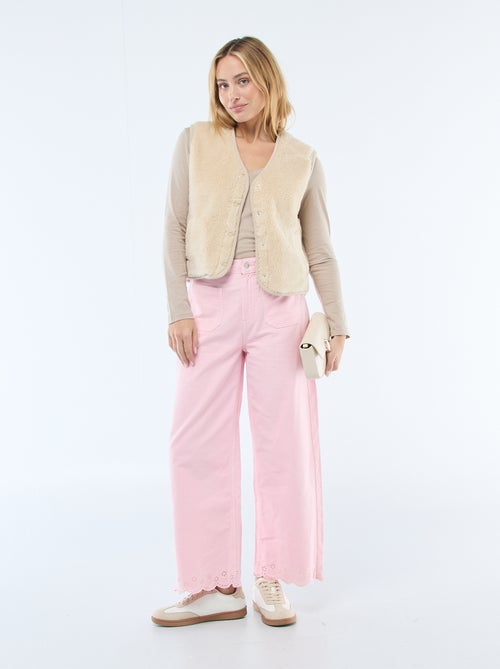 Camiseta cuello en pico - Kiabi