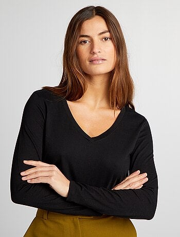 Camiseta cuello en pico