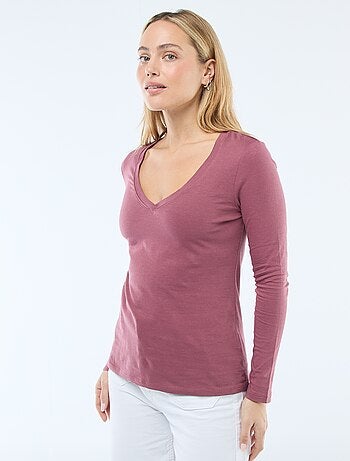 Camiseta cuello en pico