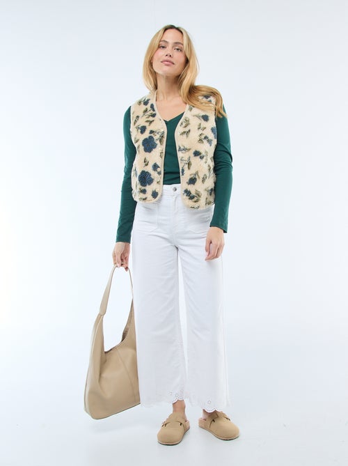 Camiseta cuello en pico - Kiabi