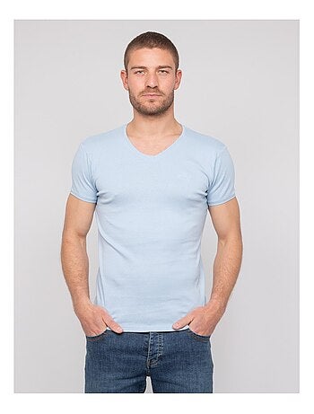 Camiseta cuello en V de algodón WORKO