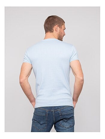 Camiseta cuello en V de algodón WORKO