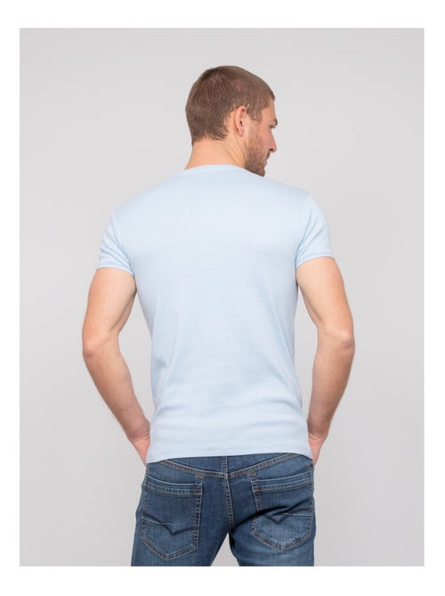 Camiseta cuello en V de algodón WORKO - Kiabi