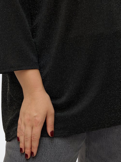 Camiseta cuello en V 'Veromodacu' lisa - Kiabi