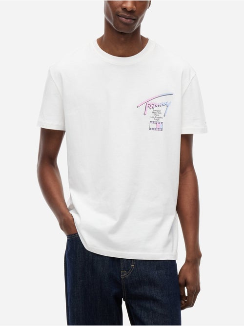 Camiseta cuello redondo - Tommy jeans - Kiabi Camiseta cuello redondo - Tommy jeans - Kiabi