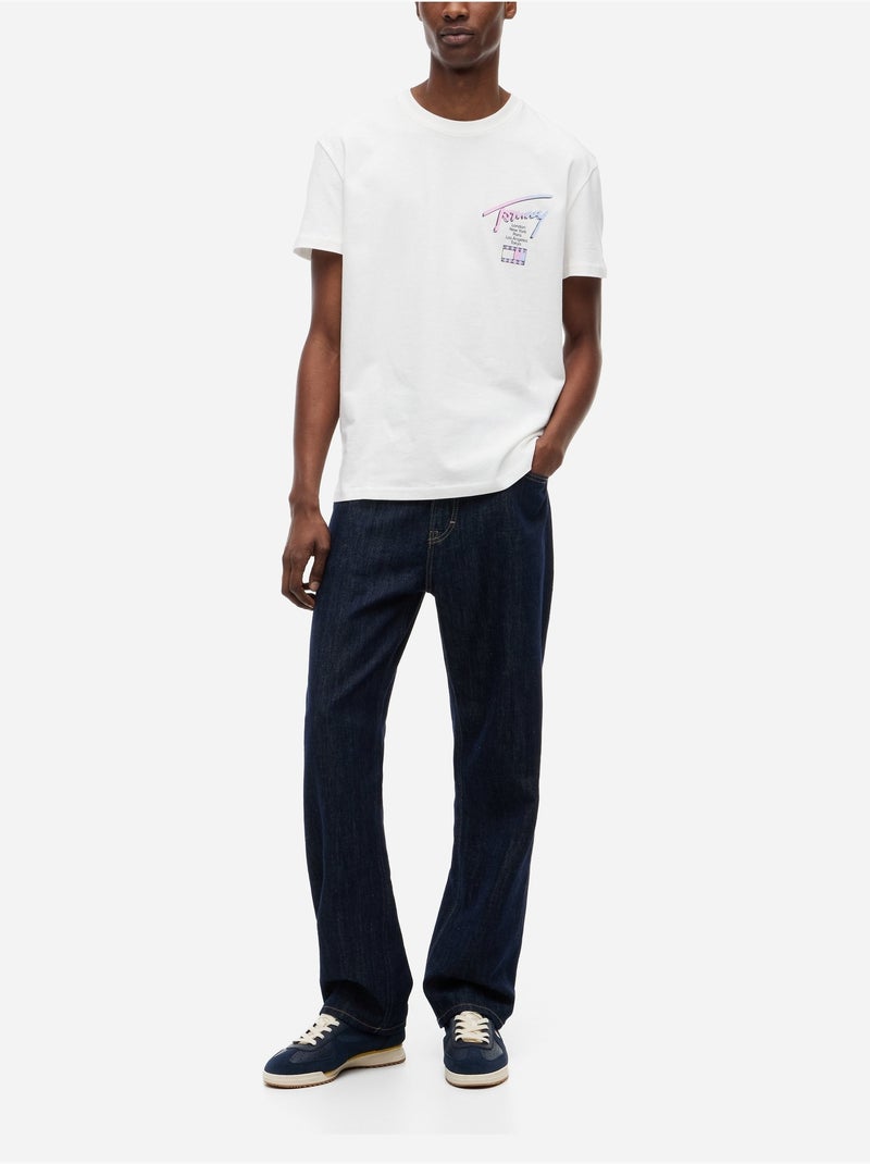 Camiseta cuello redondo - Tommy jeans Crudo - Kiabi