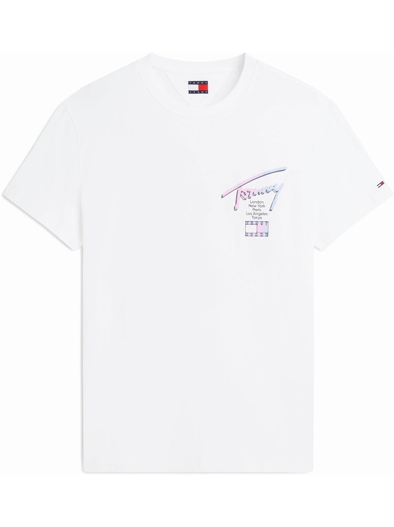 Camiseta cuello redondo - Tommy jeans Crudo - Kiabi