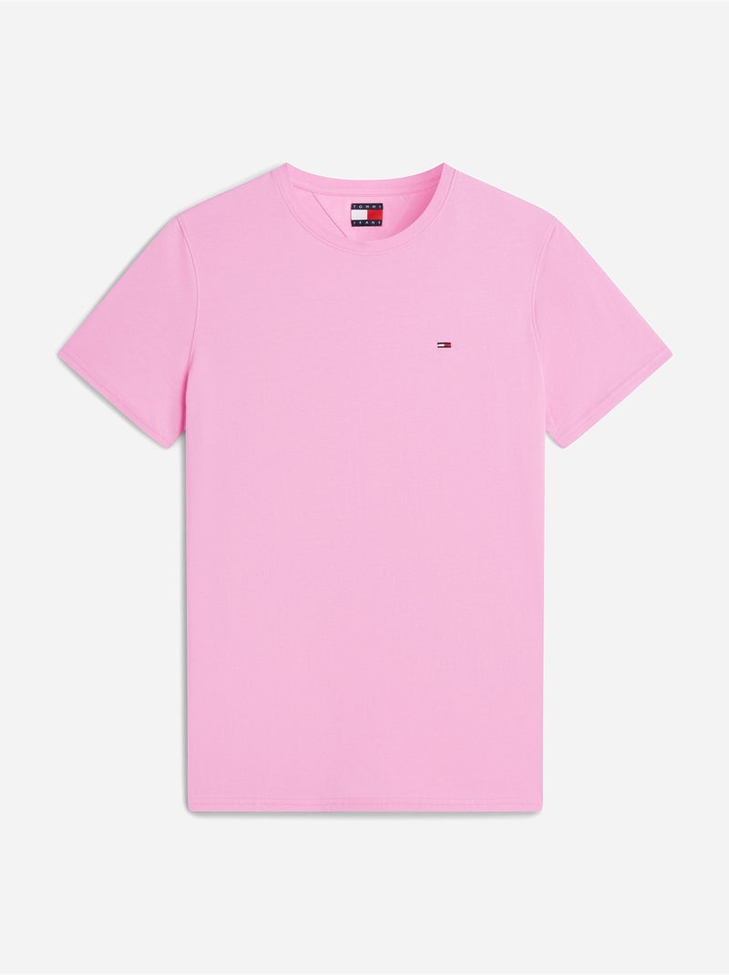 Camiseta cuello redondo - Tommy jeans Rosa - Kiabi
