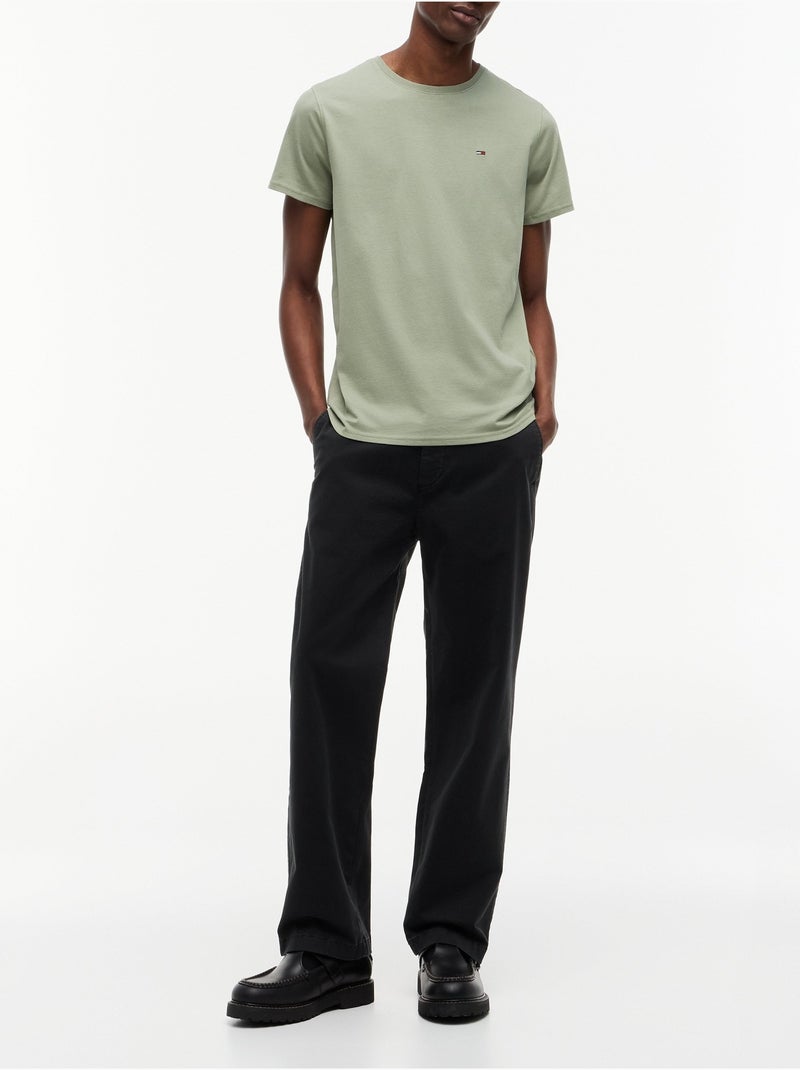 Camiseta cuello redondo - Tommy jeans Verde - Kiabi