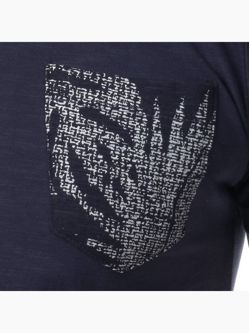 Camiseta cuello redondo Azul marino - Kiabi