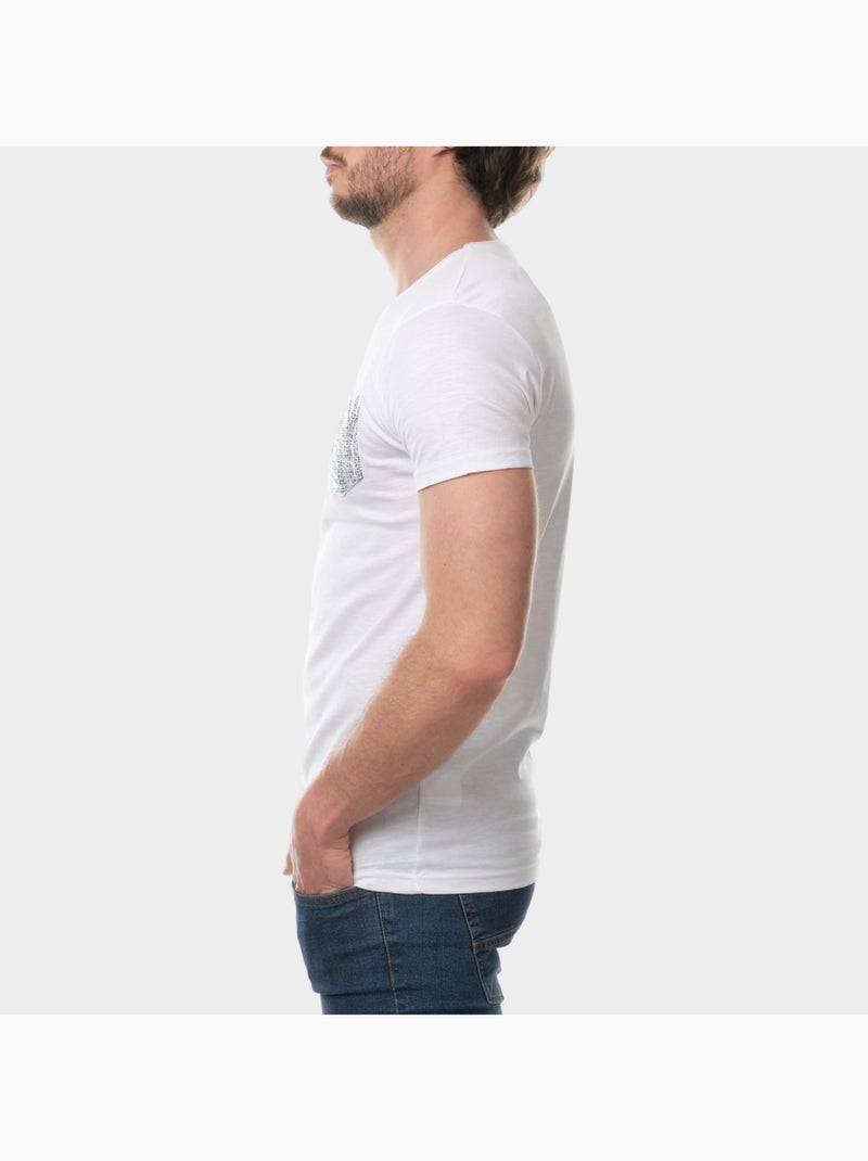 Camiseta cuello redondo Blanco - Kiabi