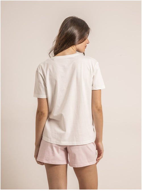 Camiseta cuello redondo con mensaje FAKO - Kiabi