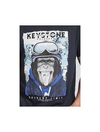 Camiseta cuello redondo de puro algodón JACOSKI