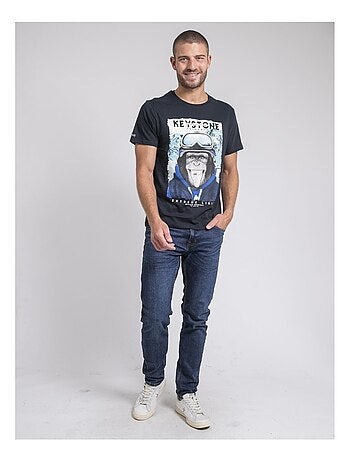 Camiseta cuello redondo de puro algodón JACOSKI