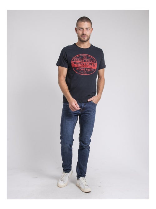 Camiseta cuello redondo de puro algodón JAKOTA - Kiabi