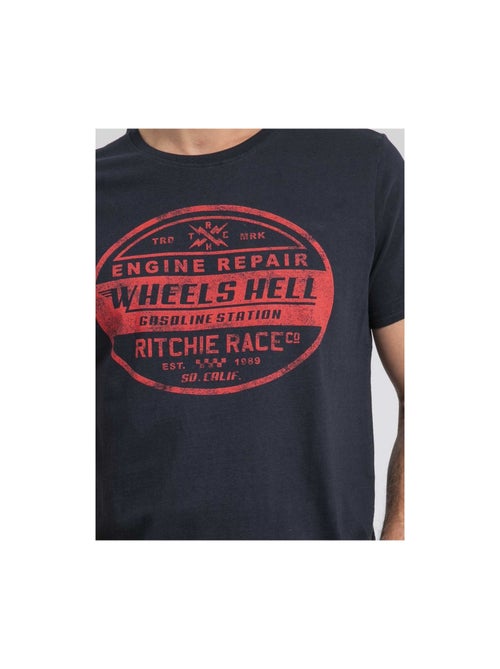 Camiseta cuello redondo de puro algodón JAKOTA - Kiabi