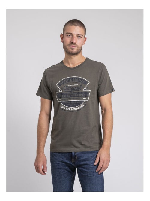 Camiseta cuello redondo de puro algodón JIROBIN - Kiabi