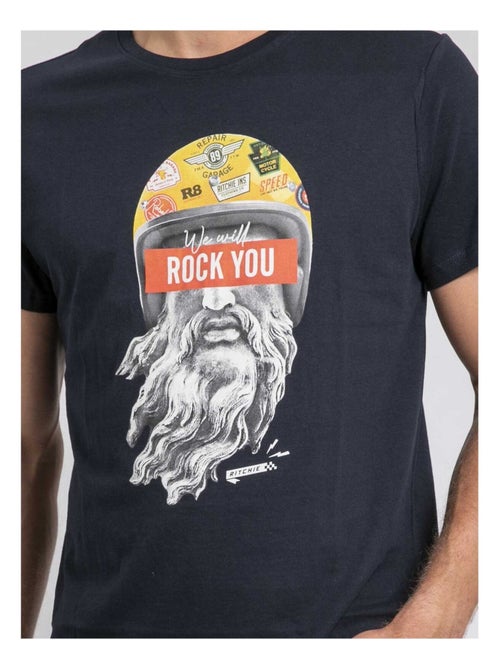 Camiseta cuello redondo de puro algodón JOMODEK - Kiabi