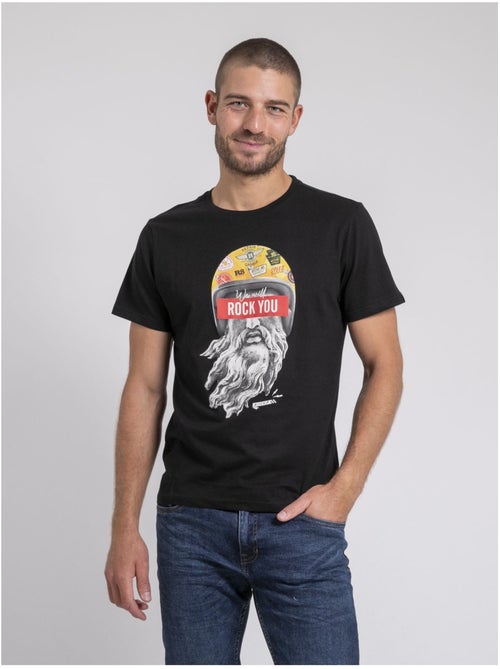 Camiseta cuello redondo de puro algodón JOMODEK - Kiabi