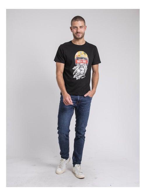 Camiseta cuello redondo de puro algodón JOMODEK - Kiabi