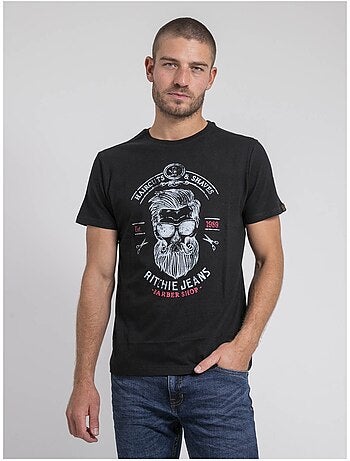 Camiseta cuello redondo de puro algodón JUSIX