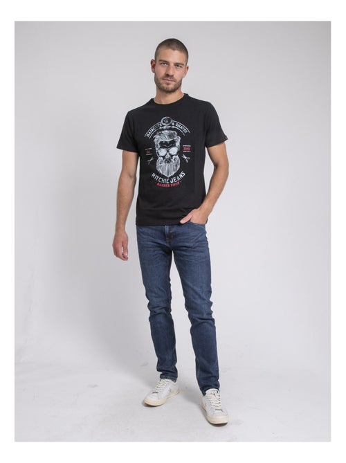 Camiseta cuello redondo de puro algodón JUSIX - Kiabi