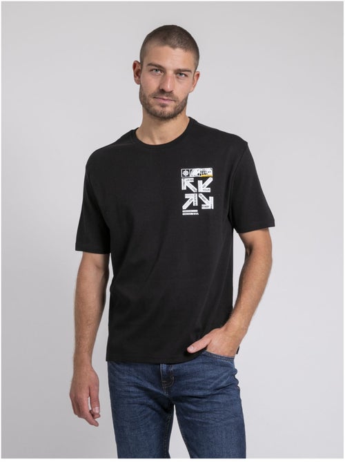 Camiseta cuello redondo oversize de puro algodón JOEDEN - Kiabi