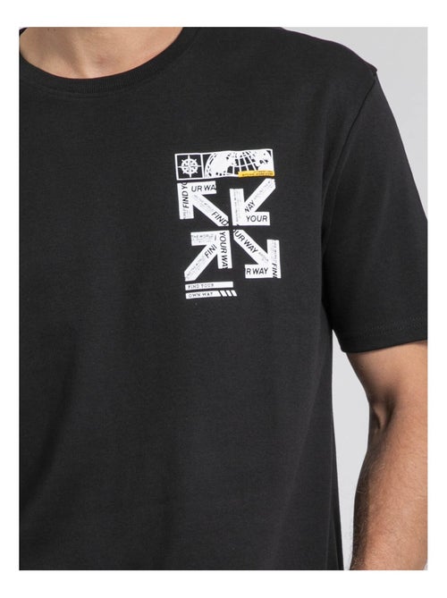 Camiseta cuello redondo oversize de puro algodón JOEDEN - Kiabi