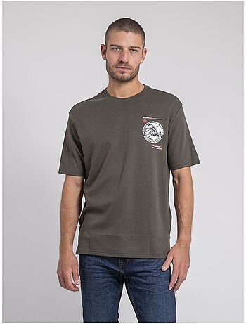 Camiseta cuello redondo oversize de puro algodón JOHART