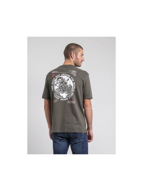 Camiseta cuello redondo oversize de puro algodón JOHART - Kiabi