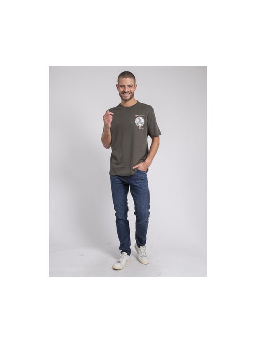 Camiseta cuello redondo oversize de puro algodón JOHART - Kiabi