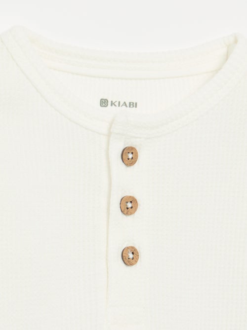 Camiseta cuello tunecino - Kiabi Camiseta cuello tunecino - Kiabi