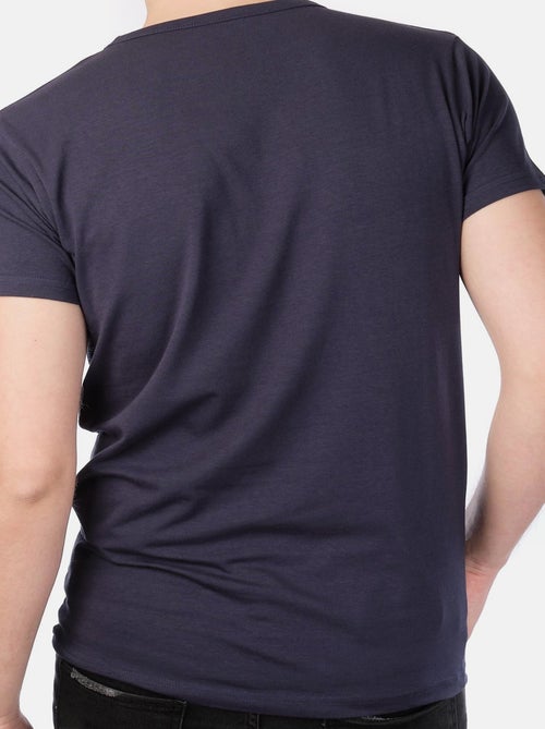 Camiseta cuello V unido - Kiabi