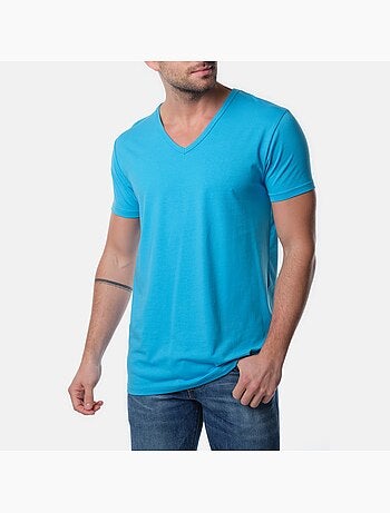 Camiseta cuello V unido