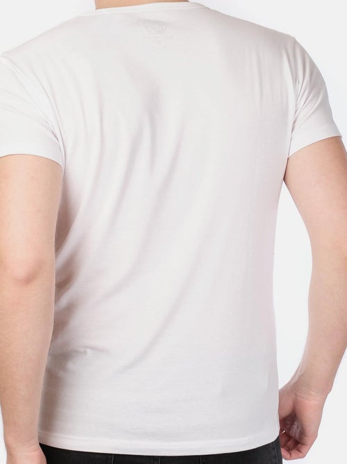 Camiseta cuello V unido - Kiabi