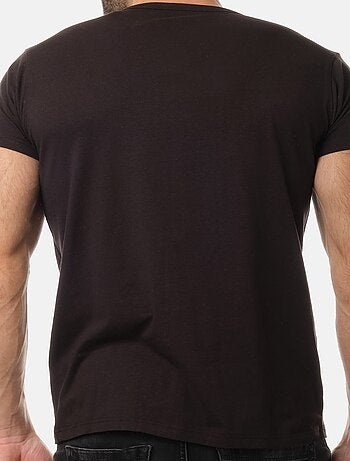 Camiseta cuello V unido