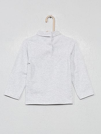 Niño 0-36 meses - Camiseta cuello vuelto algodón orgánico - Kiabi