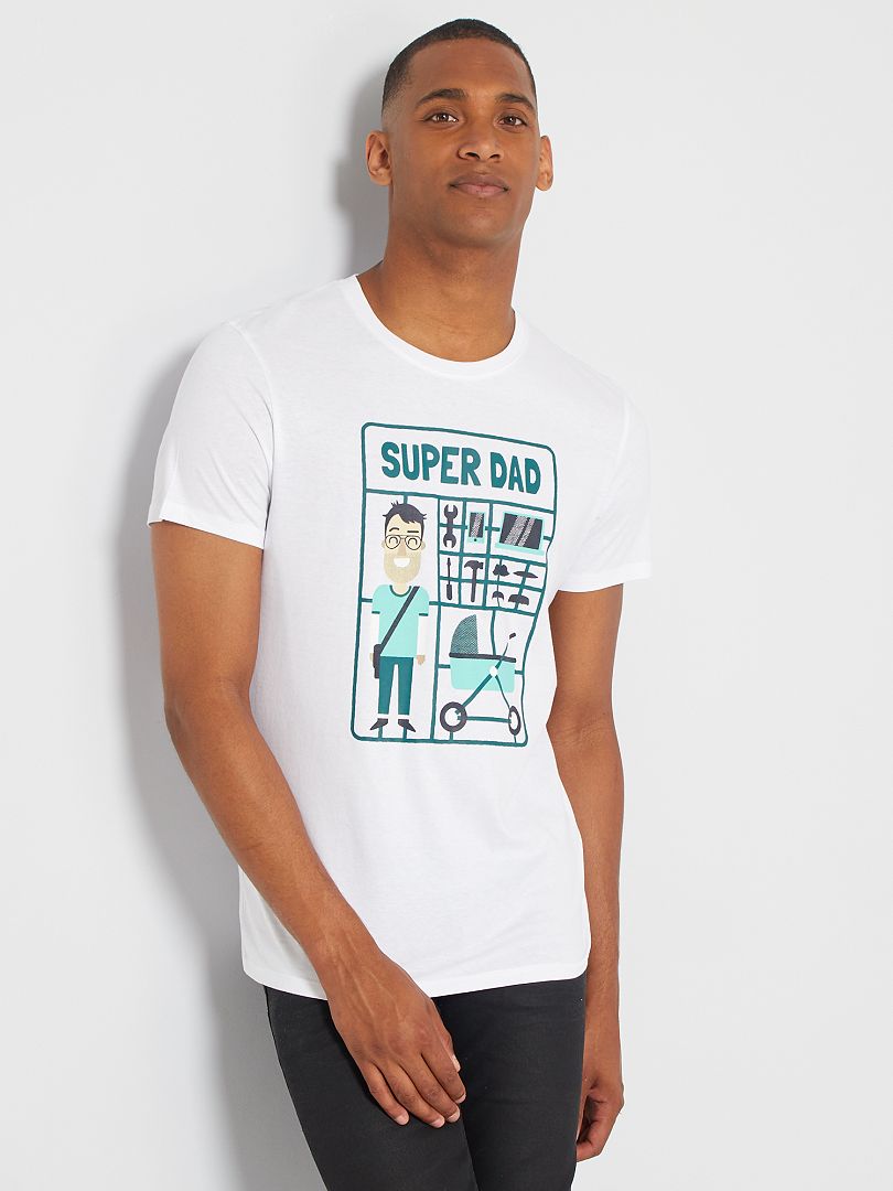Camiseta  'Dad' BLANCO - Kiabi