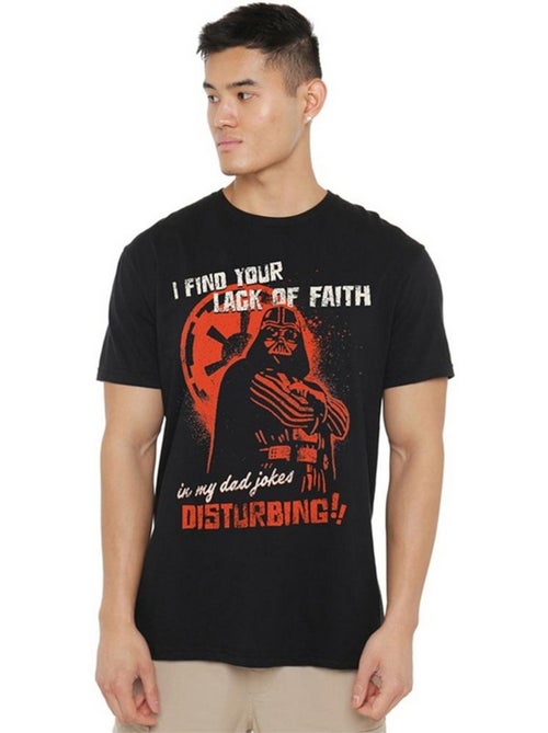 Camiseta dad jokes disturbing de darth vader para adultos unisex - star wars - Kiabi
