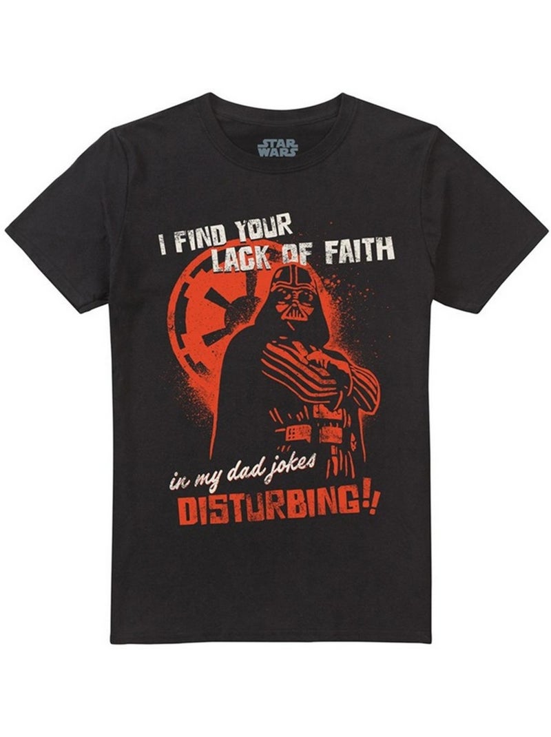 Camiseta dad jokes disturbing de darth vader para adultos unisex - star wars Negro - Kiabi