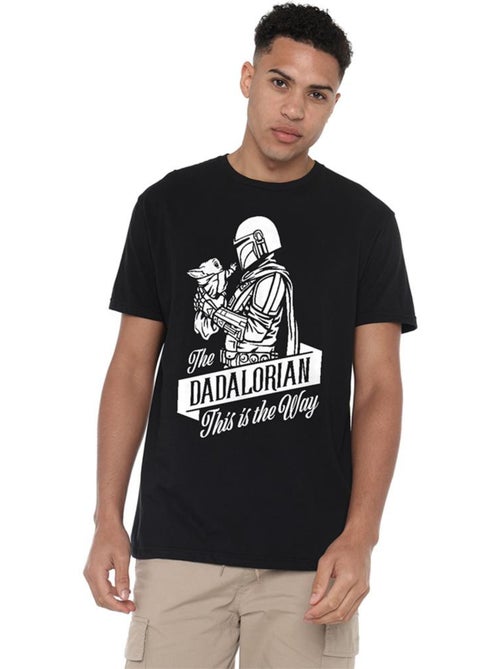 Camiseta dadalorian de algodón ringspun de manga corta día del padre para hombre - star wars - Kiabi