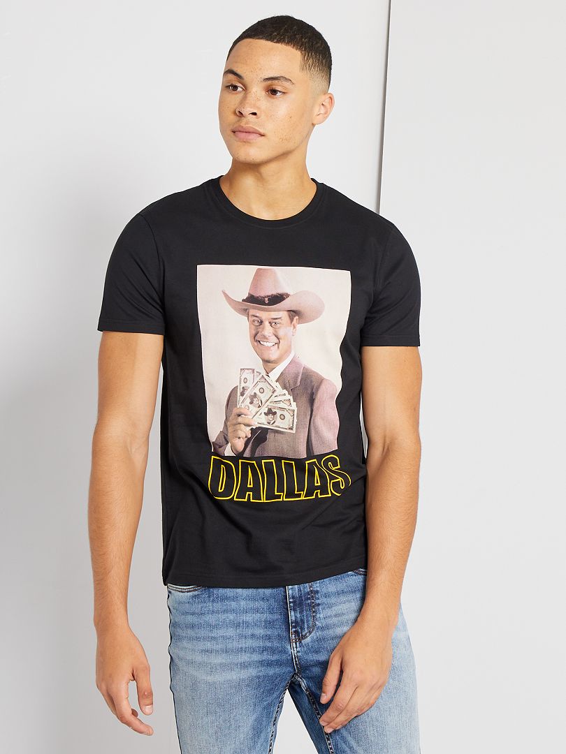 Camiseta 'Dallas' negro - Kiabi