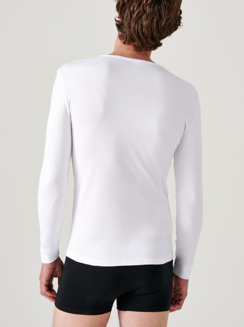 Camiseta 'Damart' Thermolactyl grado 3 BLANCO - Kiabi