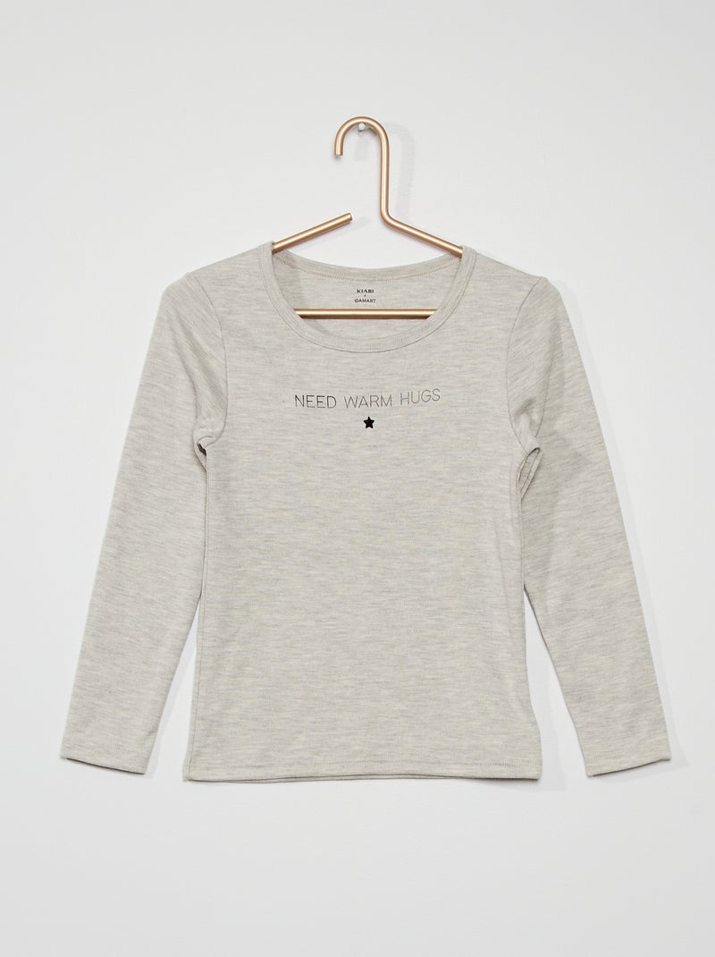 Camiseta 'Damart x Kiabi' gris - Kiabi