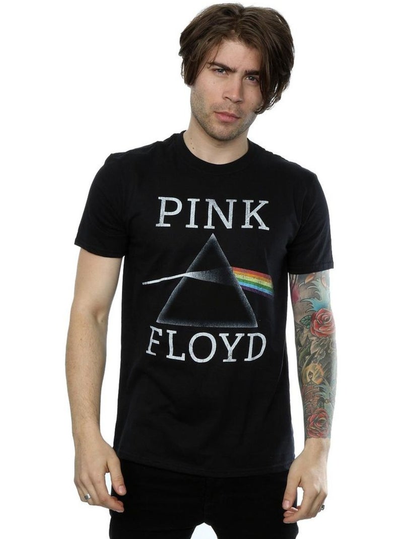 Camiseta dark side of the moon prisma de algodón para hombre - pink floyd Negro - Kiabi