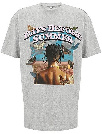 Camiseta days before summer para hombre - mister tee